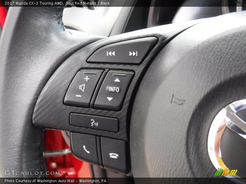 Soul Red Metallic / Black 2017 Mazda CX-3 Touring AWD