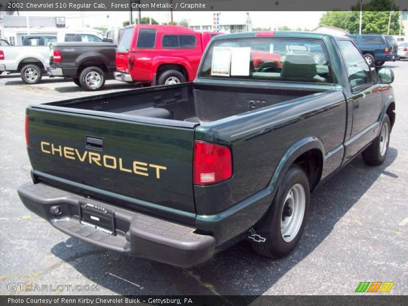 Forest Green Metallic / Graphite 2002 Chevrolet S10 Regular Cab