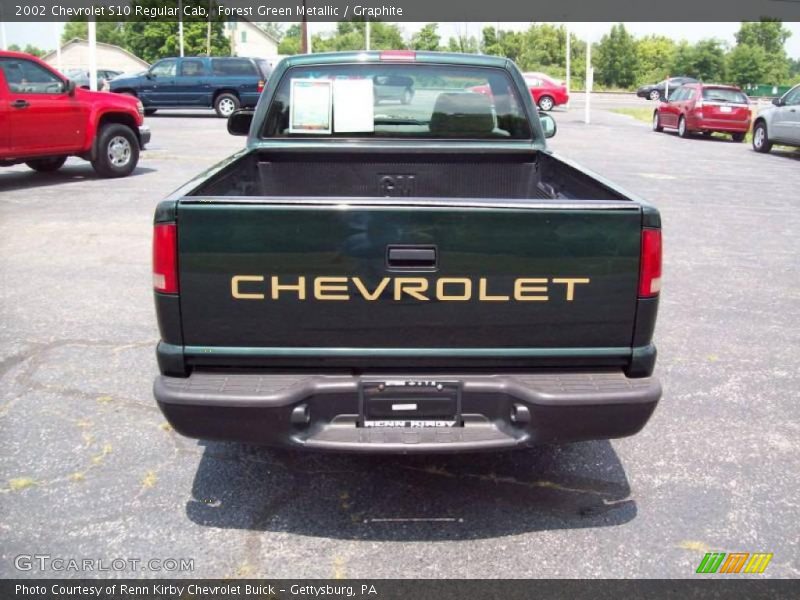 Forest Green Metallic / Graphite 2002 Chevrolet S10 Regular Cab