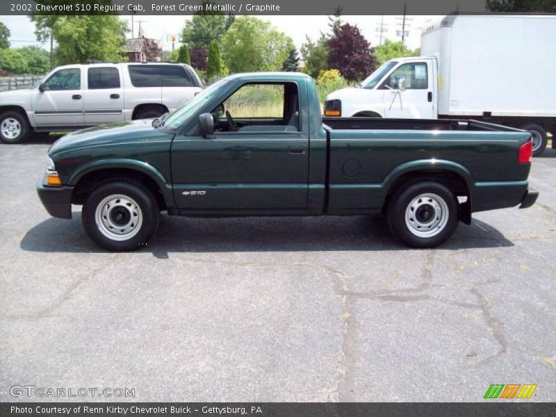 Forest Green Metallic / Graphite 2002 Chevrolet S10 Regular Cab
