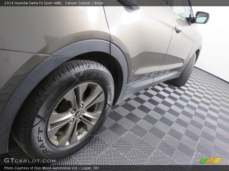 Canyon Copper / Beige 2014 Hyundai Santa Fe Sport AWD