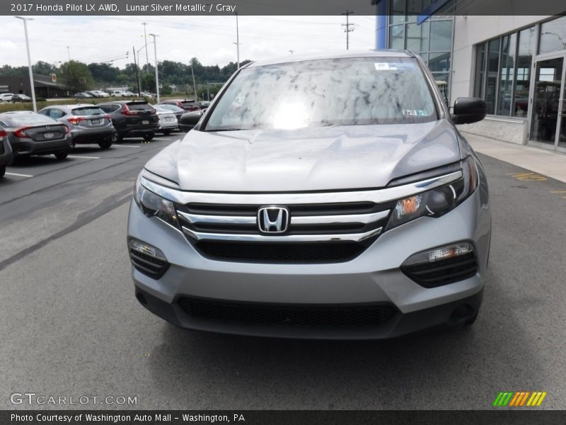 Lunar Silver Metallic / Gray 2017 Honda Pilot LX AWD