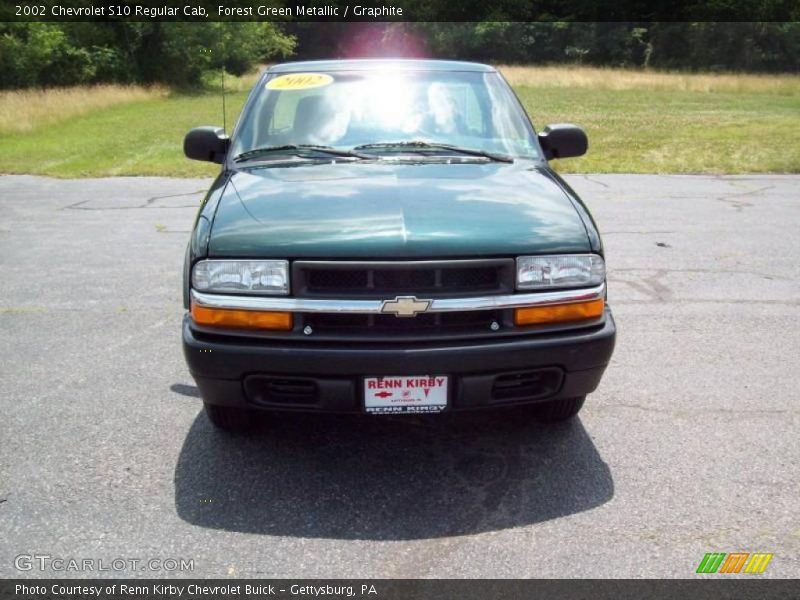 Forest Green Metallic / Graphite 2002 Chevrolet S10 Regular Cab