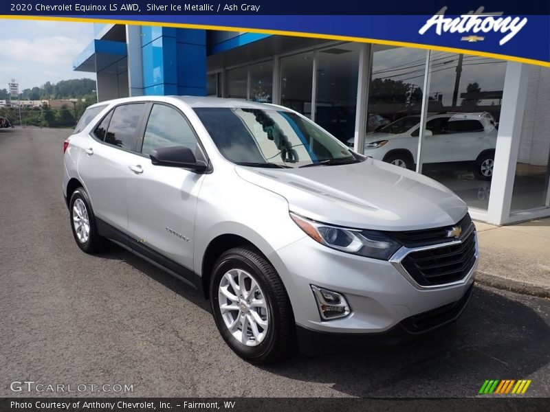 Silver Ice Metallic / Ash Gray 2020 Chevrolet Equinox LS AWD