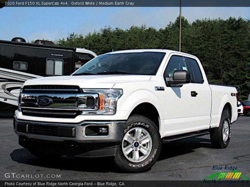 Oxford White / Medium Earth Gray 2020 Ford F150 XL SuperCab 4x4