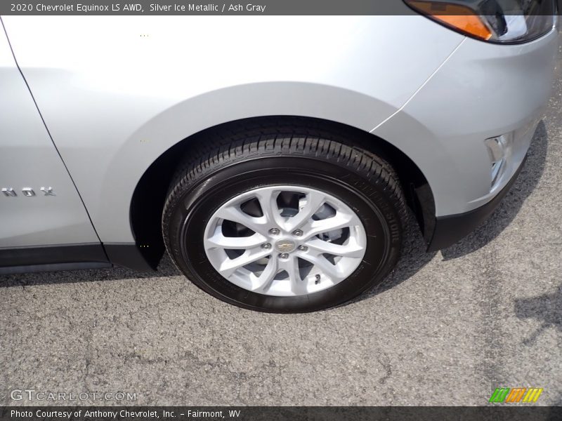 Silver Ice Metallic / Ash Gray 2020 Chevrolet Equinox LS AWD