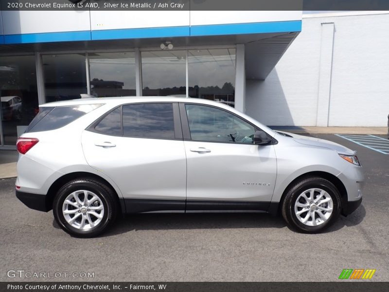 Silver Ice Metallic / Ash Gray 2020 Chevrolet Equinox LS AWD