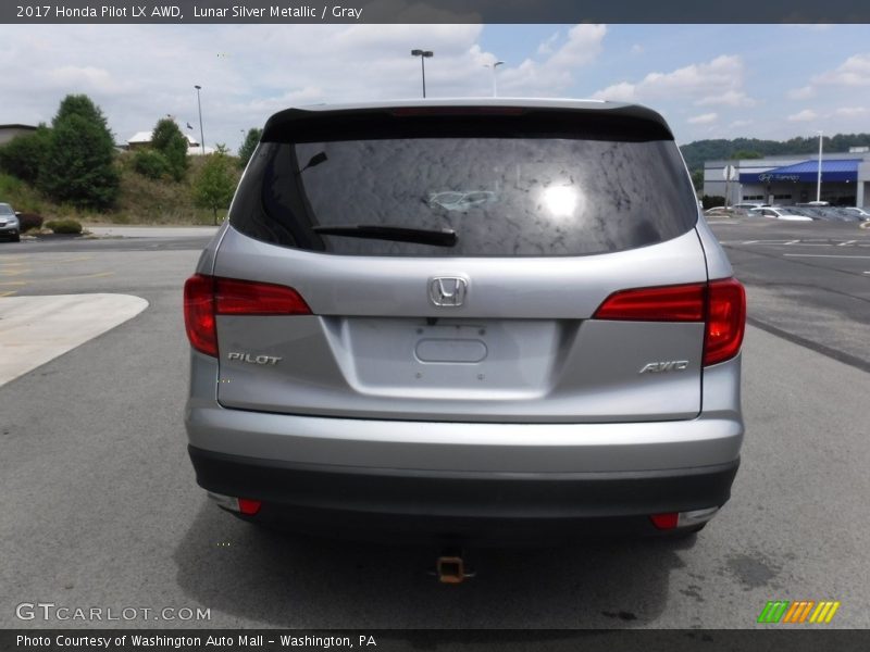 Lunar Silver Metallic / Gray 2017 Honda Pilot LX AWD