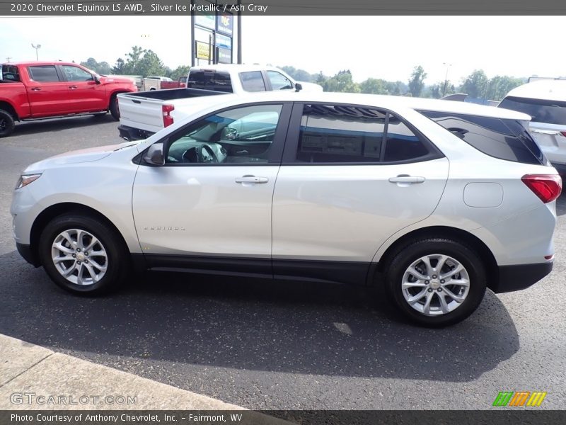 Silver Ice Metallic / Ash Gray 2020 Chevrolet Equinox LS AWD