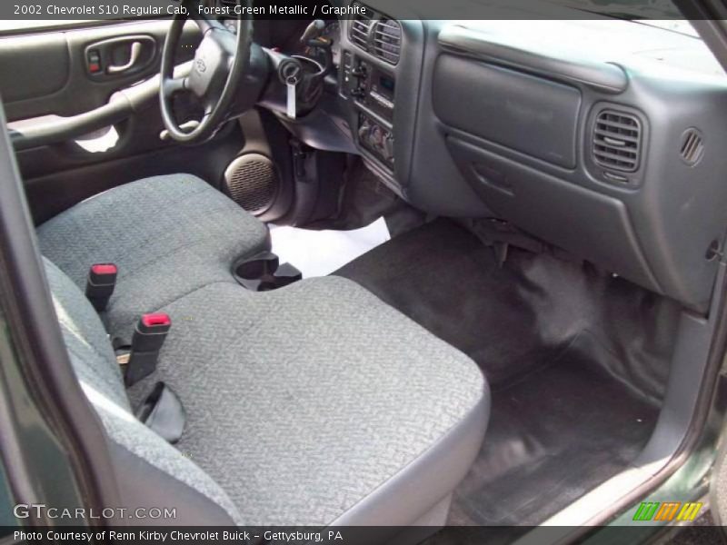 Forest Green Metallic / Graphite 2002 Chevrolet S10 Regular Cab
