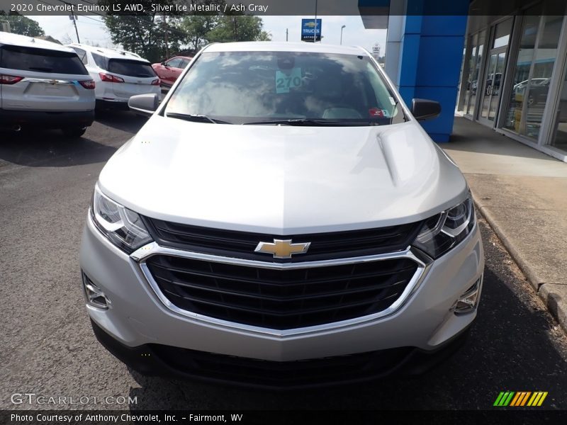 Silver Ice Metallic / Ash Gray 2020 Chevrolet Equinox LS AWD