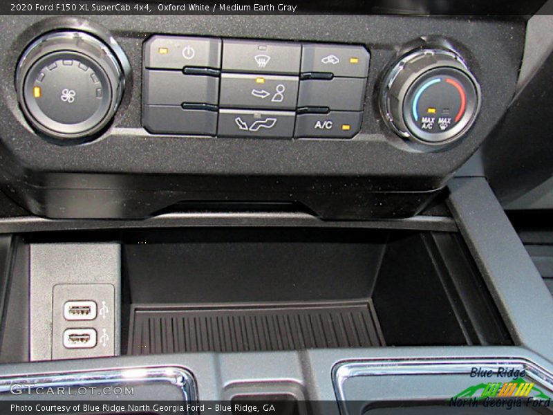 Oxford White / Medium Earth Gray 2020 Ford F150 XL SuperCab 4x4