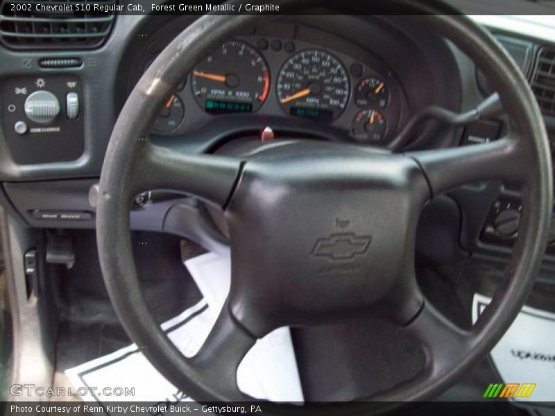Forest Green Metallic / Graphite 2002 Chevrolet S10 Regular Cab