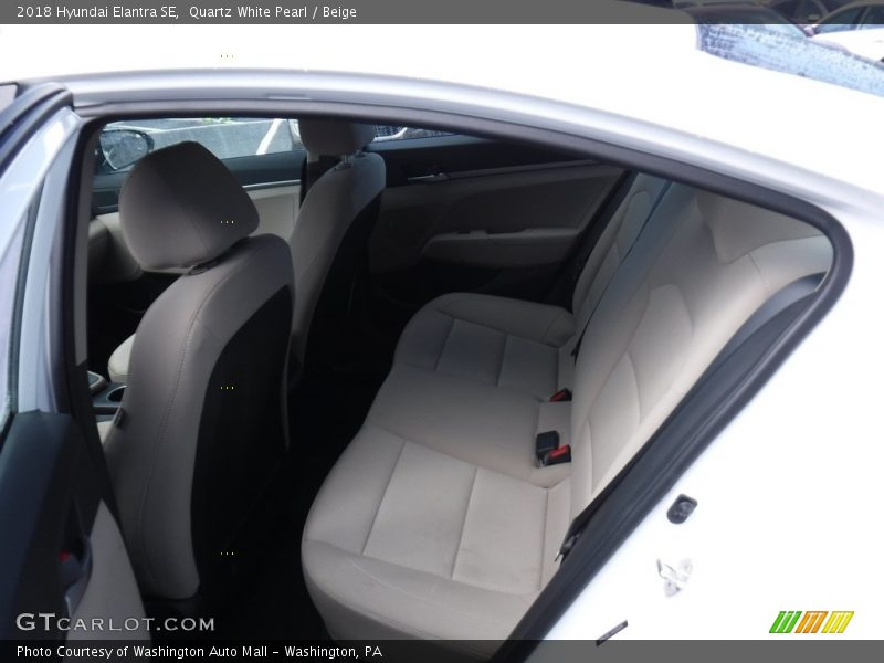 Quartz White Pearl / Beige 2018 Hyundai Elantra SE