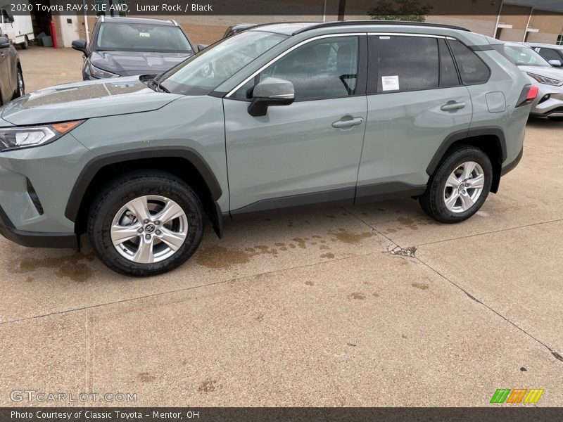 Lunar Rock / Black 2020 Toyota RAV4 XLE AWD
