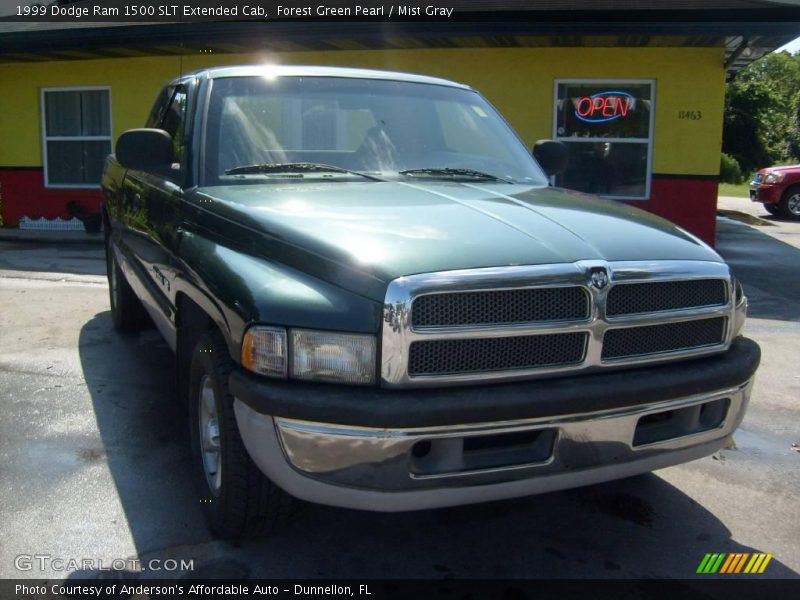 Forest Green Pearl / Mist Gray 1999 Dodge Ram 1500 SLT Extended Cab