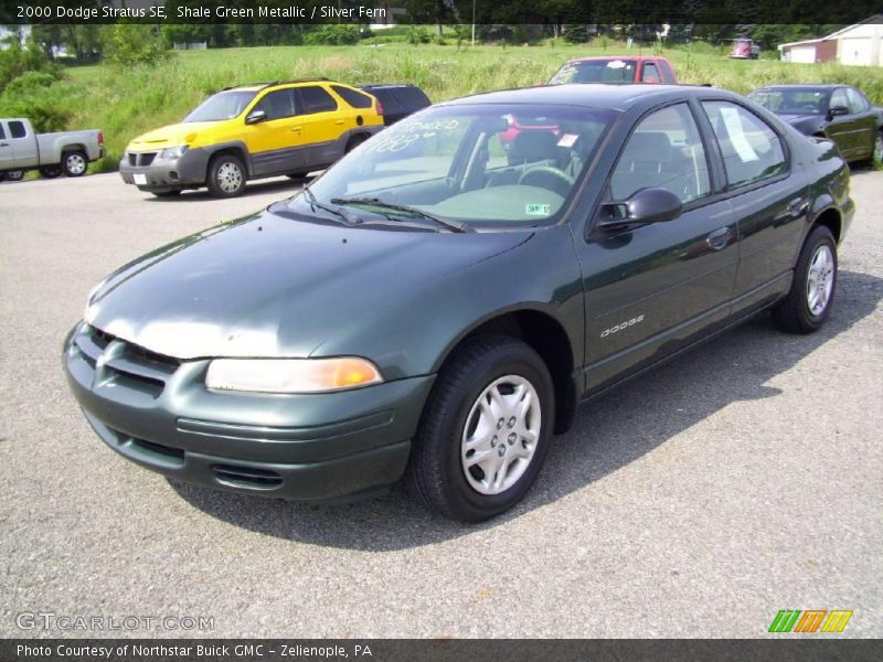 Shale Green Metallic / Silver Fern 2000 Dodge Stratus SE