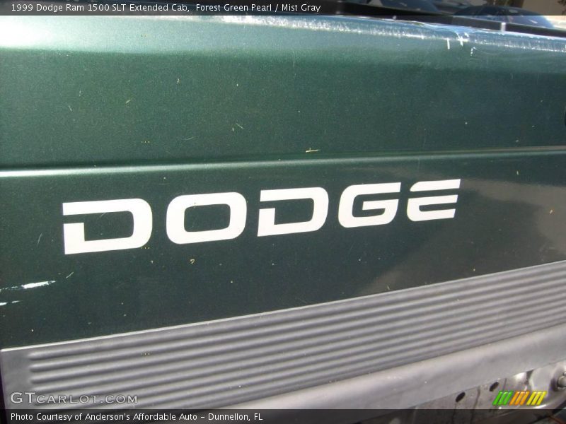 Forest Green Pearl / Mist Gray 1999 Dodge Ram 1500 SLT Extended Cab