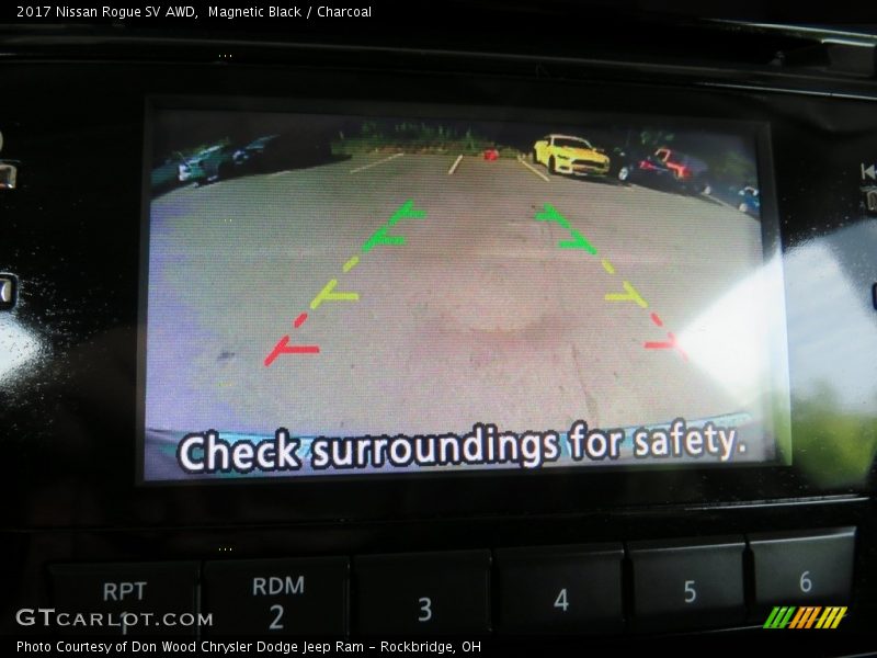 Magnetic Black / Charcoal 2017 Nissan Rogue SV AWD