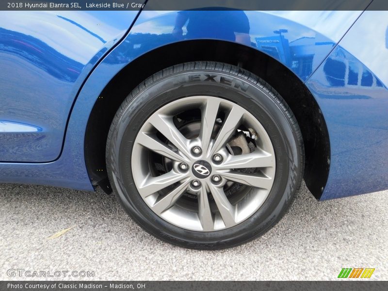 Lakeside Blue / Gray 2018 Hyundai Elantra SEL