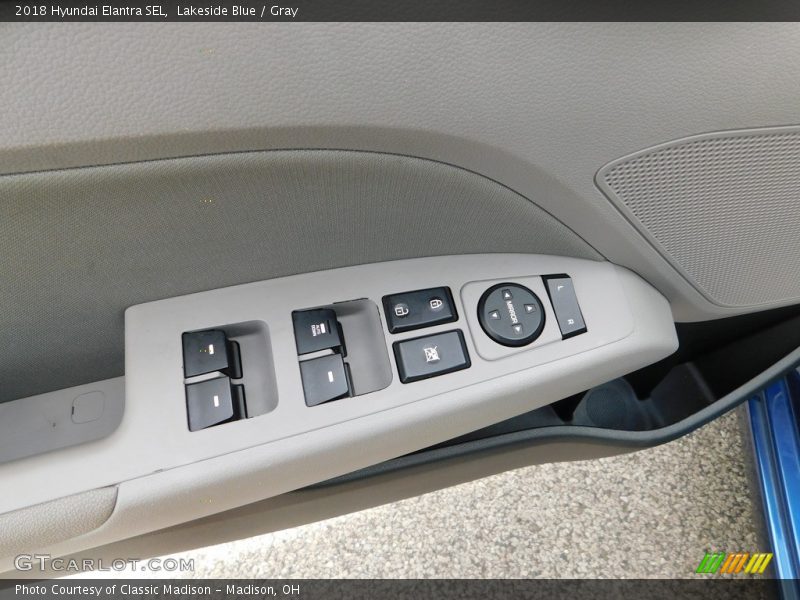 Lakeside Blue / Gray 2018 Hyundai Elantra SEL