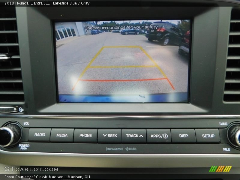 Lakeside Blue / Gray 2018 Hyundai Elantra SEL