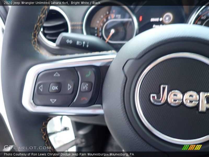 Bright White / Black 2020 Jeep Wrangler Unlimited Sahara 4x4