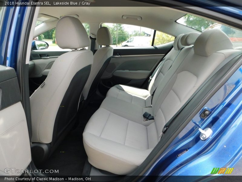 Lakeside Blue / Gray 2018 Hyundai Elantra SEL