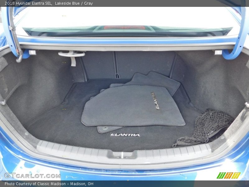 Lakeside Blue / Gray 2018 Hyundai Elantra SEL