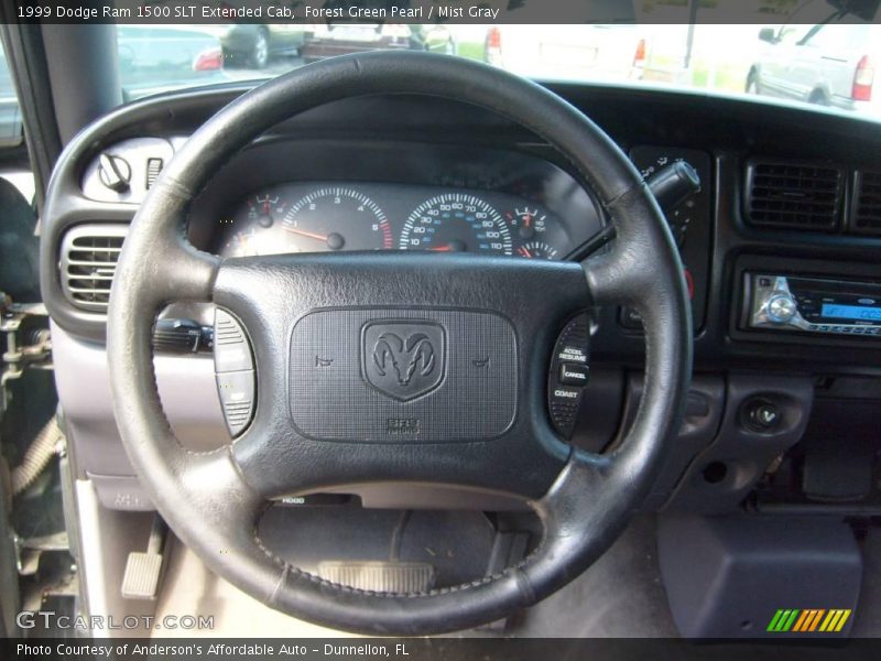 Forest Green Pearl / Mist Gray 1999 Dodge Ram 1500 SLT Extended Cab