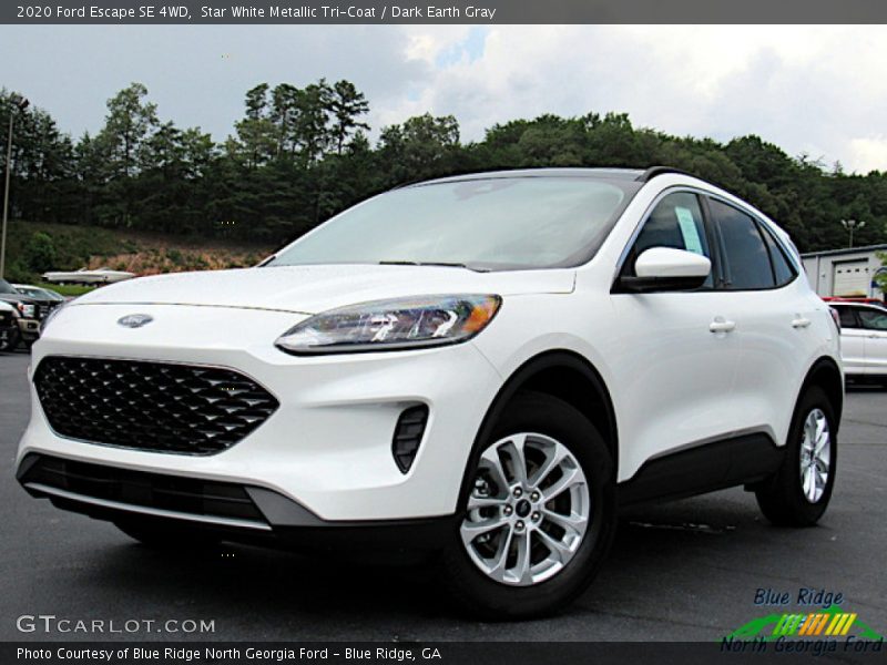 Star White Metallic Tri-Coat / Dark Earth Gray 2020 Ford Escape SE 4WD