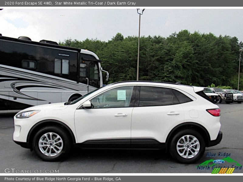 Star White Metallic Tri-Coat / Dark Earth Gray 2020 Ford Escape SE 4WD