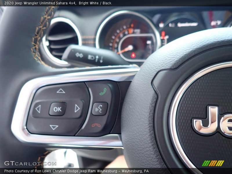 Bright White / Black 2020 Jeep Wrangler Unlimited Sahara 4x4