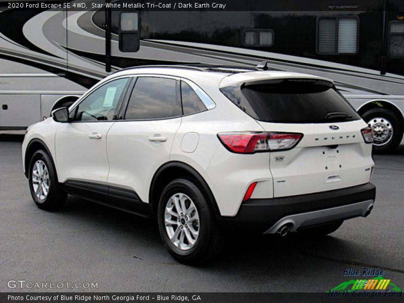 Star White Metallic Tri-Coat / Dark Earth Gray 2020 Ford Escape SE 4WD