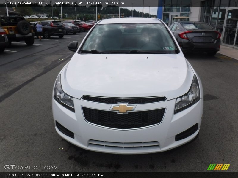 Summit White / Jet Black/Medium Titanium 2012 Chevrolet Cruze LS