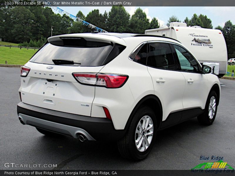 Star White Metallic Tri-Coat / Dark Earth Gray 2020 Ford Escape SE 4WD