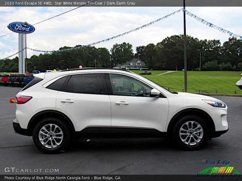 Star White Metallic Tri-Coat / Dark Earth Gray 2020 Ford Escape SE 4WD