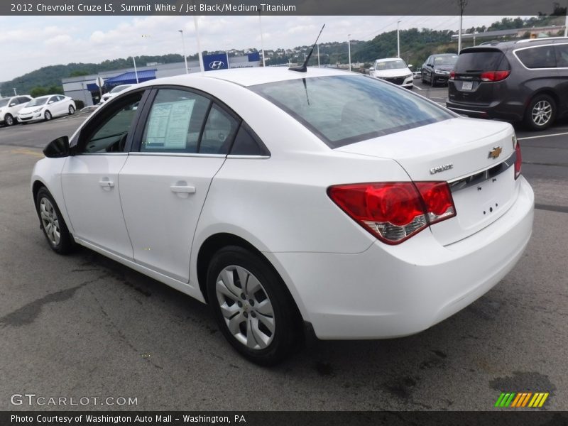 Summit White / Jet Black/Medium Titanium 2012 Chevrolet Cruze LS