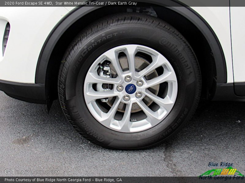 Star White Metallic Tri-Coat / Dark Earth Gray 2020 Ford Escape SE 4WD