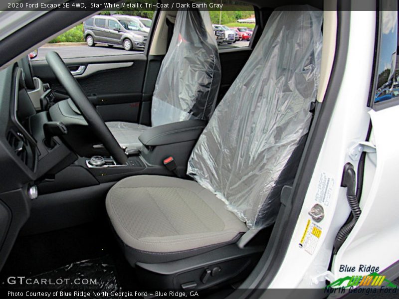 Star White Metallic Tri-Coat / Dark Earth Gray 2020 Ford Escape SE 4WD