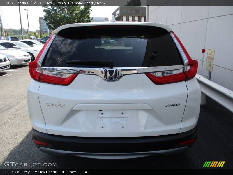 White Diamond Pearl / Ivory 2017 Honda CR-V EX-L AWD