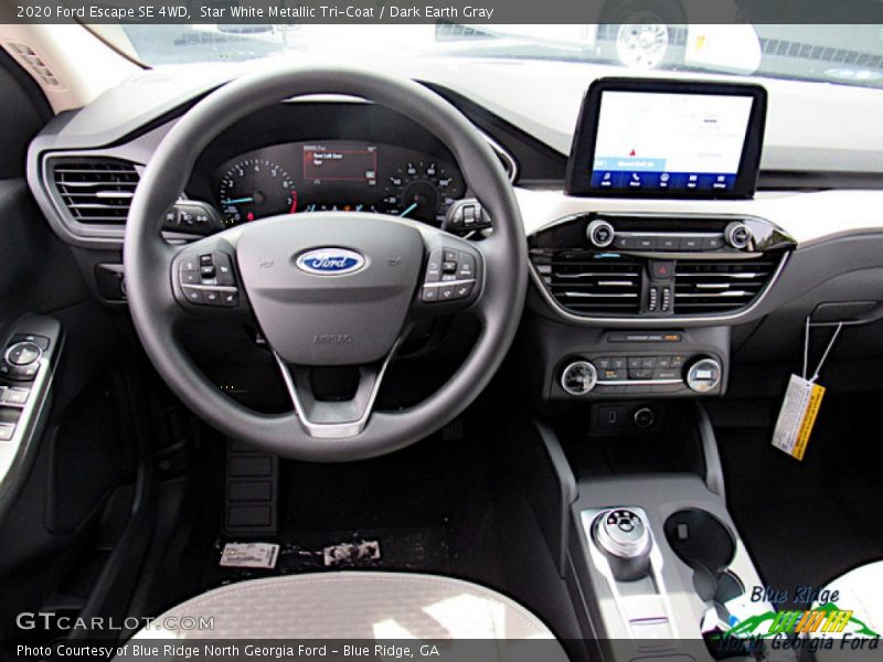 Star White Metallic Tri-Coat / Dark Earth Gray 2020 Ford Escape SE 4WD