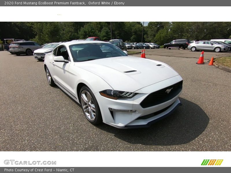 Oxford White / Ebony 2020 Ford Mustang EcoBoost Premium Fastback