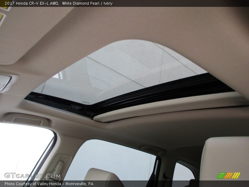 White Diamond Pearl / Ivory 2017 Honda CR-V EX-L AWD