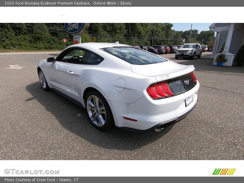 Oxford White / Ebony 2020 Ford Mustang EcoBoost Premium Fastback