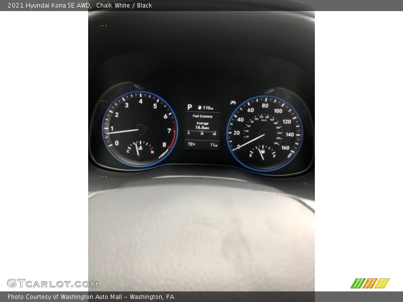 Chalk White / Black 2021 Hyundai Kona SE AWD