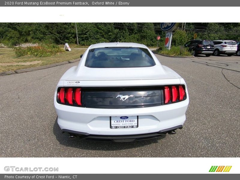 Oxford White / Ebony 2020 Ford Mustang EcoBoost Premium Fastback