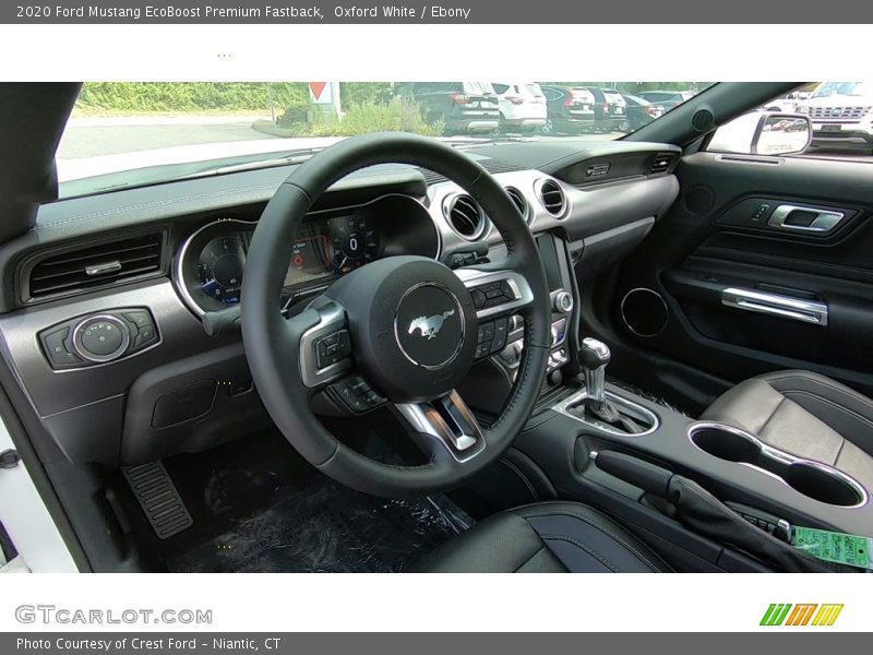 Oxford White / Ebony 2020 Ford Mustang EcoBoost Premium Fastback