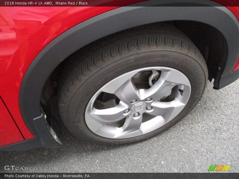 Milano Red / Black 2018 Honda HR-V LX AWD