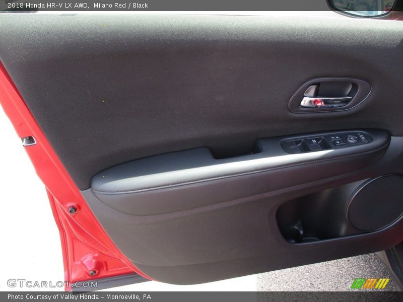 Milano Red / Black 2018 Honda HR-V LX AWD